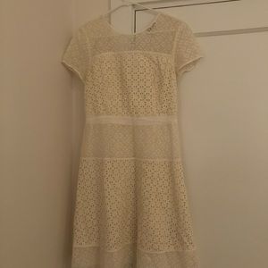 Banana Republic White Eyelet dress - size 10